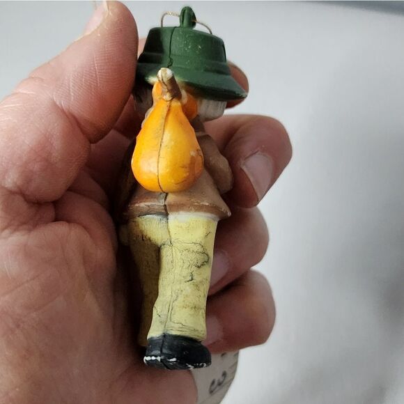 Hobo Vintage Christmas Ornament Boy & Rabbit - Picture 2 of 6